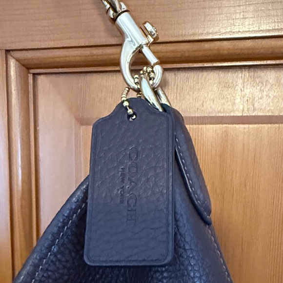 Coach Brown Pebbled Leather Hobo Bag - Picture 2 of 8